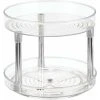 ECHOO Turntable For Cupboard, 2-tier Plastic Turntable, Turntable For Spices And Cooking Ingredients
