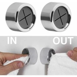 ECHOO Door Towel Holder Kitchen Tea Towel Holder Premium Towel Holder Self-adhesive Towel Hook Towel Holde 7 ECHOO Door Towel Holder Kitchen Tea Towel Holder Premium Towel Holder Self-adhesive Towel Hook Towel Holde -Vonshef shop 58421837 3