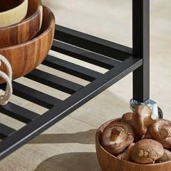 SoBuy Industrial Vintage Style Kitchen Trolley Cart Kitchen Storage Trolley Serving Trolley,FKW112-PF 7 SoBuy Industrial Vintage Style Kitchen Trolley Cart Kitchen Storage Trolley Serving Trolley,FKW112-PF -Vonshef shop 58494776 3