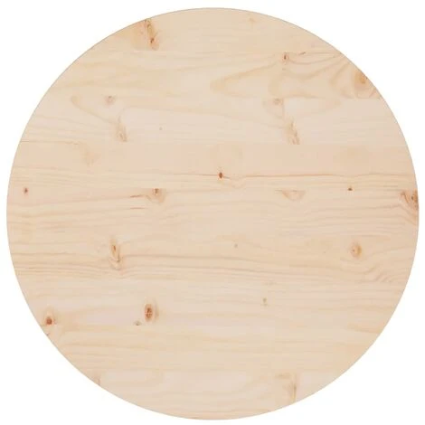 Table Top Ø60x2.5 Cm Solid Wood Pine VidaXL 1 Table Top Ø60x2.5 Cm Solid Wood Pine VidaXL