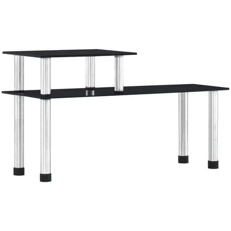 Hommoo Kitchen Shelf Black 45x16x26 Cm Tempered Glass 1 Hommoo Kitchen Shelf Black 45x16x26 Cm Tempered Glass