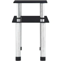 Hommoo Kitchen Shelf Black 45x16x26 Cm Tempered Glass 8 Hommoo Kitchen Shelf Black 45x16x26 Cm Tempered Glass -Vonshef shop 59931120 4