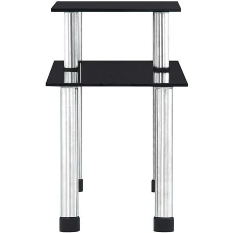 Hommoo Kitchen Shelf Black 45x16x26 Cm Tempered Glass 4 Hommoo Kitchen Shelf Black 45x16x26 Cm Tempered Glass - Image 4