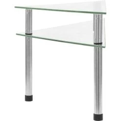 Hommoo Kitchen Shelf Transparent 49.5x35x19 Cm Tempered Glass -Vonshef shop 59931128 3