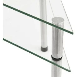 Hommoo Kitchen Shelf Transparent 49.5x35x19 Cm Tempered Glass -Vonshef shop 59931128 5
