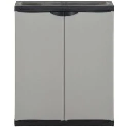 Garden Waste Cabinet Grey And Black 68x40x85 Cm PP VidaXL 8 Garden Waste Cabinet Grey And Black 68x40x85 Cm PP VidaXL -Vonshef shop 59963213 4