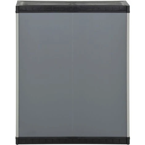 Garden Waste Cabinet Grey And Black 68x40x85 Cm PP VidaXL 5 Garden Waste Cabinet Grey And Black 68x40x85 Cm PP VidaXL - Image 5
