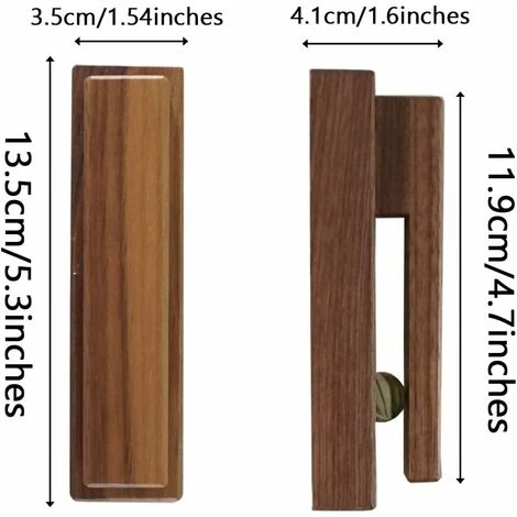 OSQI Modern Wooden Towel Holders -Set Of 2 Self Adhesive Towel Hook Wood Wall Mounted Towel Holder Home Decor- Durable, Easy Installation,Firmly Holds Towel (Walnut) 2 OSQI Modern Wooden Towel Holders -Set Of 2 Self Adhesive Towel Hook Wood Wall Mounted Towel Holder Home Decor- Durable, Easy Installation,Firmly Holds Towel (Walnut) - Image 2