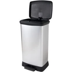 Pedal Bin Deco 50 L Silver Curver -Vonshef shop 60815266 4