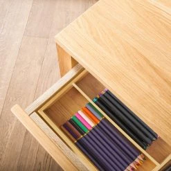 Relaxdays Cutlery Tray, 4 Compartments, Bamboo, 5 X 26 X 35.5 Cm, Small Kitchen Drawer Insert, For Utensils, Natural -Vonshef shop 61319912 5