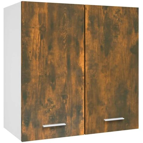 Hanging Cabinet Smoked Oak Engineered Wood VidaXL 1 Hanging Cabinet Smoked Oak Engineered Wood VidaXL