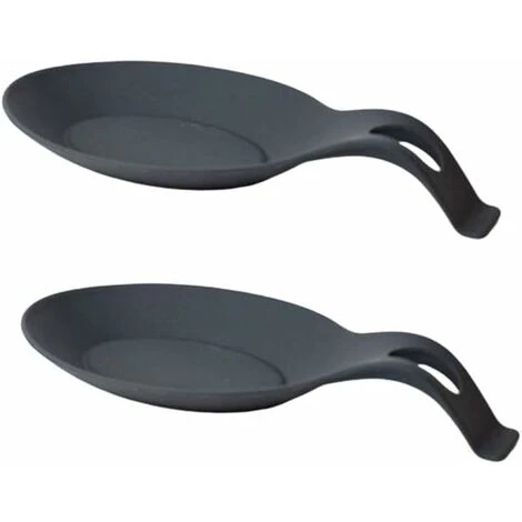 SOEKAVIA 2pcs Silicone Spoon Rest Multipurpose Kitchen Holder Spoon Rest Spoon Rest Spoon Rest Spoon Rest Kitchen Utensil Holder Spoon Rest Spoon Tray For Kitchen Home Restaurant (Black) 1 SOEKAVIA 2pcs Silicone Spoon Rest Multipurpose Kitchen Holder Spoon Rest Spoon Rest Spoon Rest Spoon Rest Kitchen Utensil Holder Spoon Rest Spoon Tray For Kitchen Home Restaurant (Black)