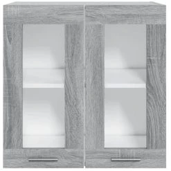 Hanging Glass Cabinet Grey Sonoma 60x31x60 Cm Engineered Wood VidaXL 8 Hanging Glass Cabinet Grey Sonoma 60x31x60 Cm Engineered Wood VidaXL -Vonshef shop 64017231 4