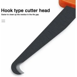 QERSTA Grout Remover Tools Foldable Caulking Tool Caulk Grout Cleaning Knife 4 Pieces Tools With 8 Spare Blades For Grout Removal -Vonshef shop 64193408 3