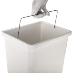 PrimeMatik - White Plastic Trash Can For Recycling -Vonshef shop 64500588 3