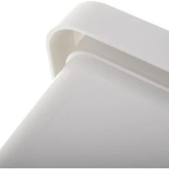 PrimeMatik - White Plastic Trash Can For Recycling -Vonshef shop 64500588 4