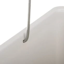 PrimeMatik - White Plastic Trash Can For Recycling -Vonshef shop 64500588 5