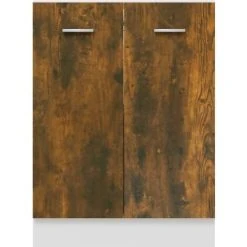 Bottom Cabinet Smoked Oak 60x46x81.5 Cm Engineered Wood VidaXL 9 Bottom Cabinet Smoked Oak 60x46x81.5 Cm Engineered Wood VidaXL -Vonshef shop 64884332 5