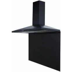 S I A SIA SP100BL 100cm X 75cm Black Toughened Glass Kitchen Splashback