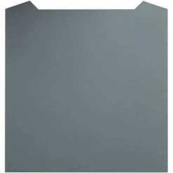 S I A SIA SPC60GY 60cm X 75cm Grey Toughened Curved Glass Kitchen Splashback -Vonshef shop 65334573 3