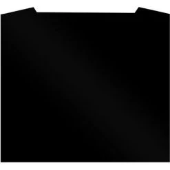 S I A SIA SPC70BL 70cm X 75cm Black Toughened Curved Glass Kitchen Splashback -Vonshef shop 65334603 3