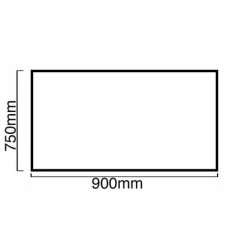 S I A SIA SP90BL 90cm X 75cm Black Toughened Kitchen Glass Splashback 6 S I A SIA SP90BL 90cm X 75cm Black Toughened Kitchen Glass Splashback -Vonshef shop 65334606 2