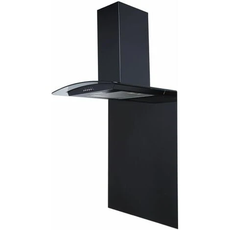 S I A SIA SPC60BL 60cm X 75cm Black Toughened Curved Glass Kitchen Splashback 1 S I A SIA SPC60BL 60cm X 75cm Black Toughened Curved Glass Kitchen Splashback