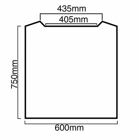 S I A SIA SPC60BL 60cm X 75cm Black Toughened Curved Glass Kitchen Splashback 2 S I A SIA SPC60BL 60cm X 75cm Black Toughened Curved Glass Kitchen Splashback - Image 2