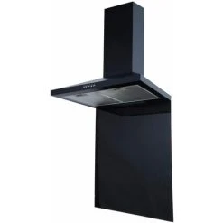 S I A SIA SP60BL 60cm X 75cm Black Toughened Kitchen Glass Splashback