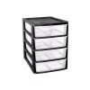 Viss Black 4 Drawer Plastic Black 4 Drawer Plastic A4+ Slim Tower Black 4 Drawer Plastic A4+ Slim Tower Black 4 Drawer Plastic A4+ Slim Tower
