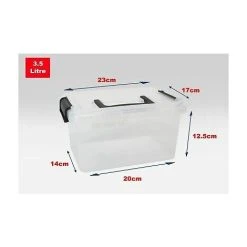 Viss QUALITY PLASTIC STORAGE BOXES - PACK OF 10 - ALL SIZES - HOME - OFFICE - STRONG