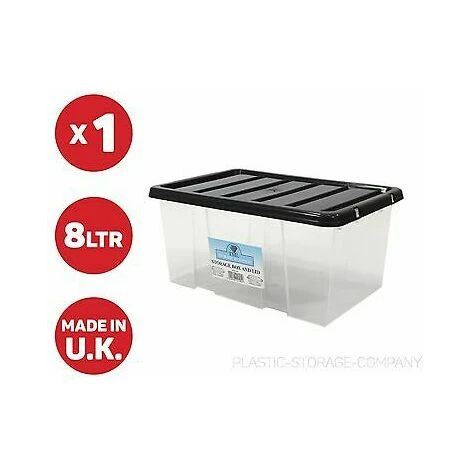 Viss 8 LITRE PLASTIC STORAGE BOX! SHOES! CDS! JEWELLERY! MAKE-UP! DIY BOLTS & NUTS!! 1 Viss 8 LITRE PLASTIC STORAGE BOX! SHOES! CDS! JEWELLERY! MAKE-UP! DIY BOLTS & NUTS!!