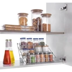 3-tier Spice Rack Up&Down On Rails Metaltex -Vonshef shop 66087132 5