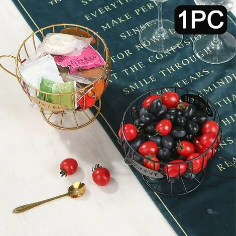 READCLY Coffee Pod Holder, Coffee Creamer Box, Coffee Organizer, Multiple Storage Baskets For Kitchen Espresso, Coffee Table Countertop, Bar (Black) 3 READCLY Coffee Pod Holder, Coffee Creamer Box, Coffee Organizer, Multiple Storage Baskets For Kitchen Espresso, Coffee Table Countertop, Bar (Black) - Image 3
