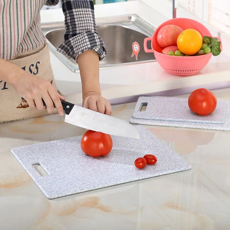 RHAFAYRE White Granite Look Plastic Cutting Board 24.5150.8cm 2 RHAFAYRE White Granite Look Plastic Cutting Board 24.5150.8cm - Image 2