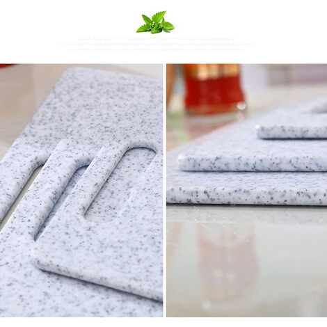 RHAFAYRE White Granite Look Plastic Cutting Board 24.5150.8cm 3 RHAFAYRE White Granite Look Plastic Cutting Board 24.5150.8cm - Image 3