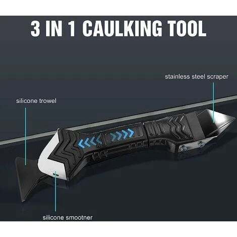 QERSTA 10pcs Silicone Caulking Tool Set, Silicone Smoothing Grout Remover Finishing Tool 2 QERSTA 10pcs Silicone Caulking Tool Set, Silicone Smoothing Grout Remover Finishing Tool - Image 2