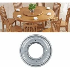 DECKON Lazy Susan Swivel Lazy Susan, Lazy Susan Serving Tray,Galvanized Lazy Susan, Suitable For Hotel Dining Table,Specially Designed For Lazy People -Vonshef shop 67592955 4