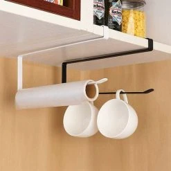 ECHOO Vertical Holder For Countertop Paper Towels 2 Pieces Paper Towel Holder Roll Holder Kitchen Paper Towels Without Drilling Paper Roll Holder For Stretch Film Paper Towels Aluminum Foil -Vonshef shop 67695246 4