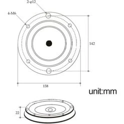 AOUGO Ø16cm Round Turntable Bearing, Swivel Base For Boat Seat/Bar Stool, Heavy Duty Swivel Plate Hardware 9 AOUGO Ø16cm Round Turntable Bearing, Swivel Base For Boat Seat/Bar Stool, Heavy Duty Swivel Plate Hardware -Vonshef shop 67923974 5