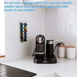 MONLY Capsule Holder, Coffee Pod Holder For 12 Original Capsules, Coffee Capsule Storage Wall Rack 8 MONLY Capsule Holder, Coffee Pod Holder For 12 Original Capsules, Coffee Capsule Storage Wall Rack -Vonshef shop 68262825 4