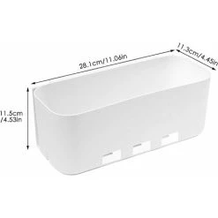 MONLY Shelf Sliding Cabinet, Plastic Sliding Drawers Storage Basket Drawer For Bathroom Kitchen Under Sink, 28.1×11.5×11.3cm 8 MONLY Shelf Sliding Cabinet, Plastic Sliding Drawers Storage Basket Drawer For Bathroom Kitchen Under Sink, 28.1×11.5×11.3cm -Vonshef shop 68262924 4