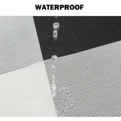 MONLY Set Of 2 Woven Placemats, Washable, Non-Slip, Washable, PVC, Non-Slip, Heat Resistant, Home Use, Cafes, Restaurants, Black And White Grid -Vonshef shop 68264206 3