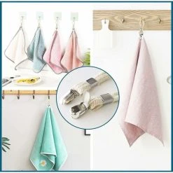 MONLY Towel Hanger, 4 Towel Clips, Towel Clips, Towel Clips, Towel Clips, Tea Towel Holders, Towel Clips, Towel Loops -Vonshef shop 68265518 5