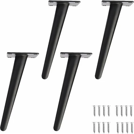 NAXUNNN Furniture Legs, 4 Pieces DIY Metal Table Legs, Cone Cabinet Legs, Sofa Legs, Non-Slip Silent Base For Coffee, TV Tables And Other Interchangeable Furniture (Height 15cm) 1 NAXUNNN Furniture Legs, 4 Pieces DIY Metal Table Legs, Cone Cabinet Legs, Sofa Legs, Non-Slip Silent Base For Coffee, TV Tables And Other Interchangeable Furniture (Height 15cm)