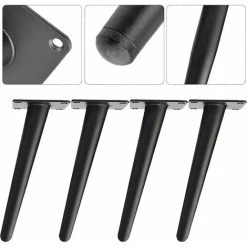 NAXUNNN Furniture Legs, 4 Pieces DIY Metal Table Legs, Cone Cabinet Legs, Sofa Legs, Non-Slip Silent Base For Coffee, TV Tables And Other Interchangeable Furniture (Height 15cm) 7 NAXUNNN Furniture Legs, 4 Pieces DIY Metal Table Legs, Cone Cabinet Legs, Sofa Legs, Non-Slip Silent Base For Coffee, TV Tables And Other Interchangeable Furniture (Height 15cm) -Vonshef shop 68336629 3