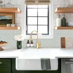 NAXUNNN Tile Stickers For Kitchen Bathroom, Backsplash Adhesive Kitchen Grey, Waterproof Tile Adhesive Decorative Wall Sticker Tiles 4 Pieces 8 NAXUNNN Tile Stickers For Kitchen Bathroom, Backsplash Adhesive Kitchen Grey, Waterproof Tile Adhesive Decorative Wall Sticker Tiles 4 Pieces -Vonshef shop 68336757 4