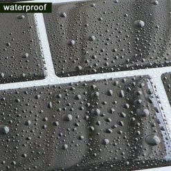 NAXUNNN Tile Stickers For Kitchen Bathroom, Backsplash Adhesive Kitchen Black, Waterproof Tile Adhesive Decorative Wall Sticker Tiles 10 Pieces -Vonshef shop 68336807 5