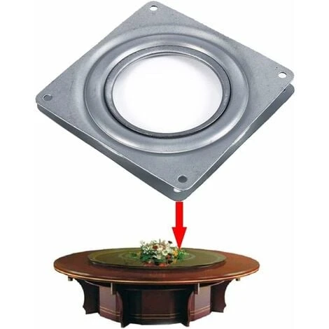 JOORRT Swivel Plate, 4 Square Metal Swivel Swivel Plate 2 JOORRT Swivel Plate, 4 Square Metal Swivel Swivel Plate - Image 2