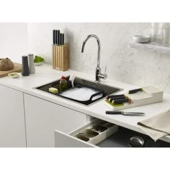 FUHUIDATRADING Compact Cutlery Organizer Kitchen Drawer Tray, Small, Gray 7 FUHUIDATRADING Compact Cutlery Organizer Kitchen Drawer Tray, Small, Gray -Vonshef shop 69524696 3